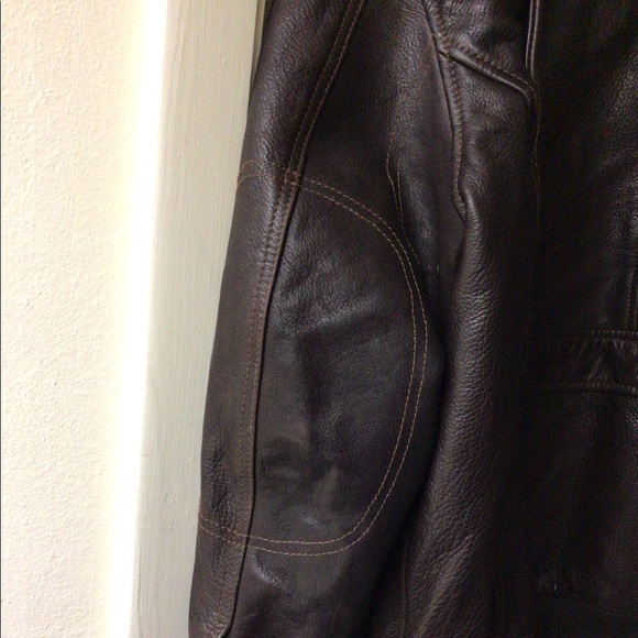 Marc New York men’s Leather Bomber Jacket - Picture 8 of 8